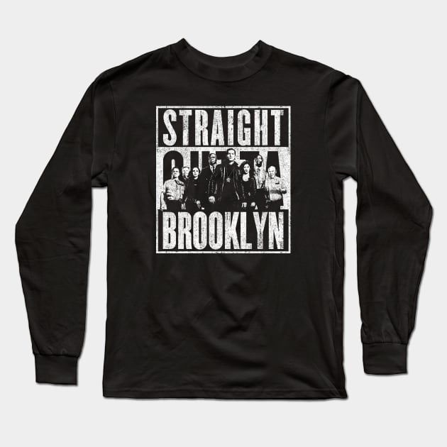 Straight Outta Brooklyn Long Sleeve T-Shirt by huckblade
